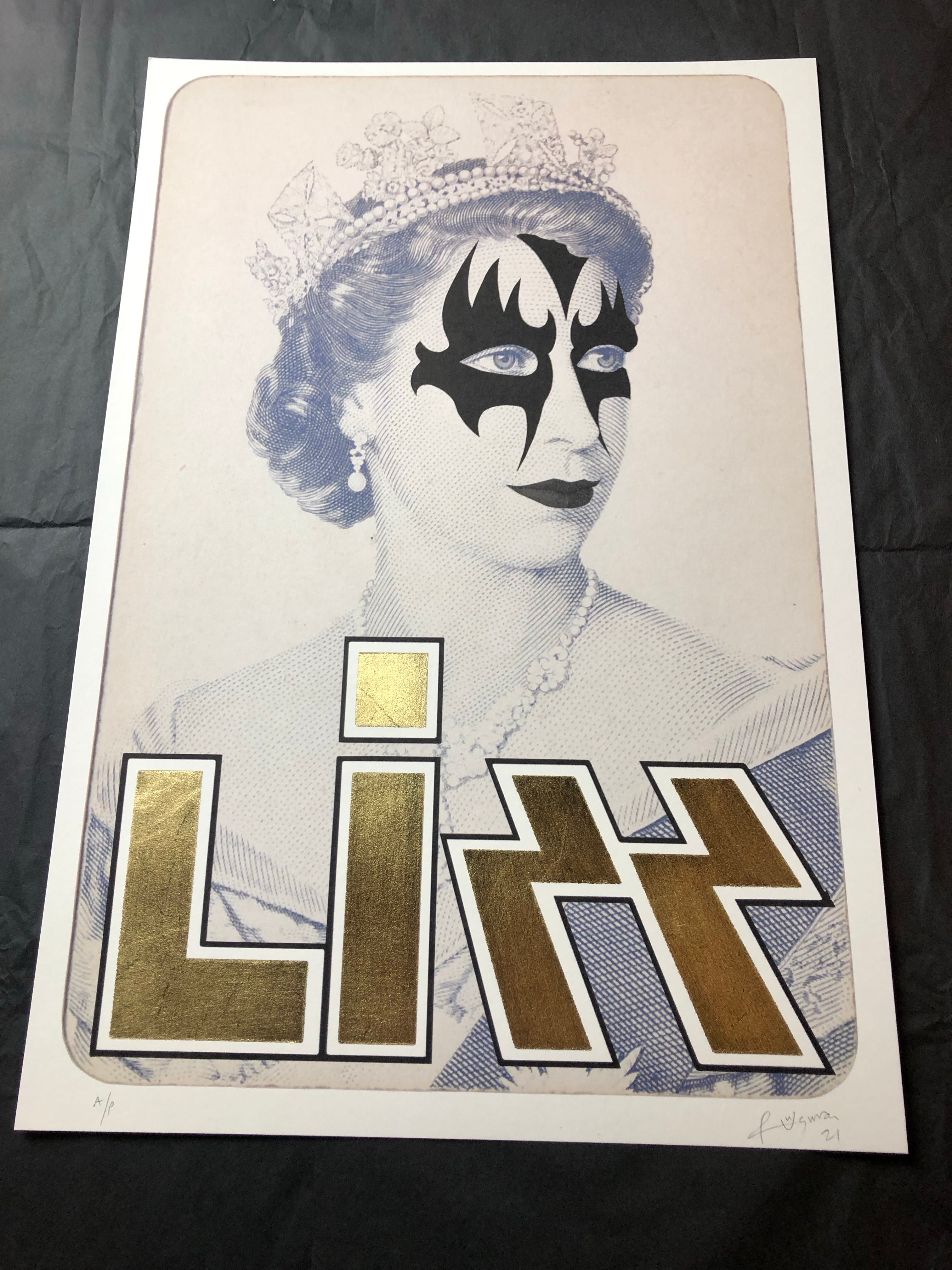 LIZZ Gene - Impresión de edición limitada de Rock Royalty