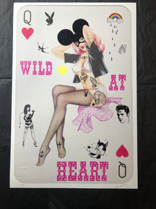 Wild Card Queen of Hearts 50's PINUP - Imprimir