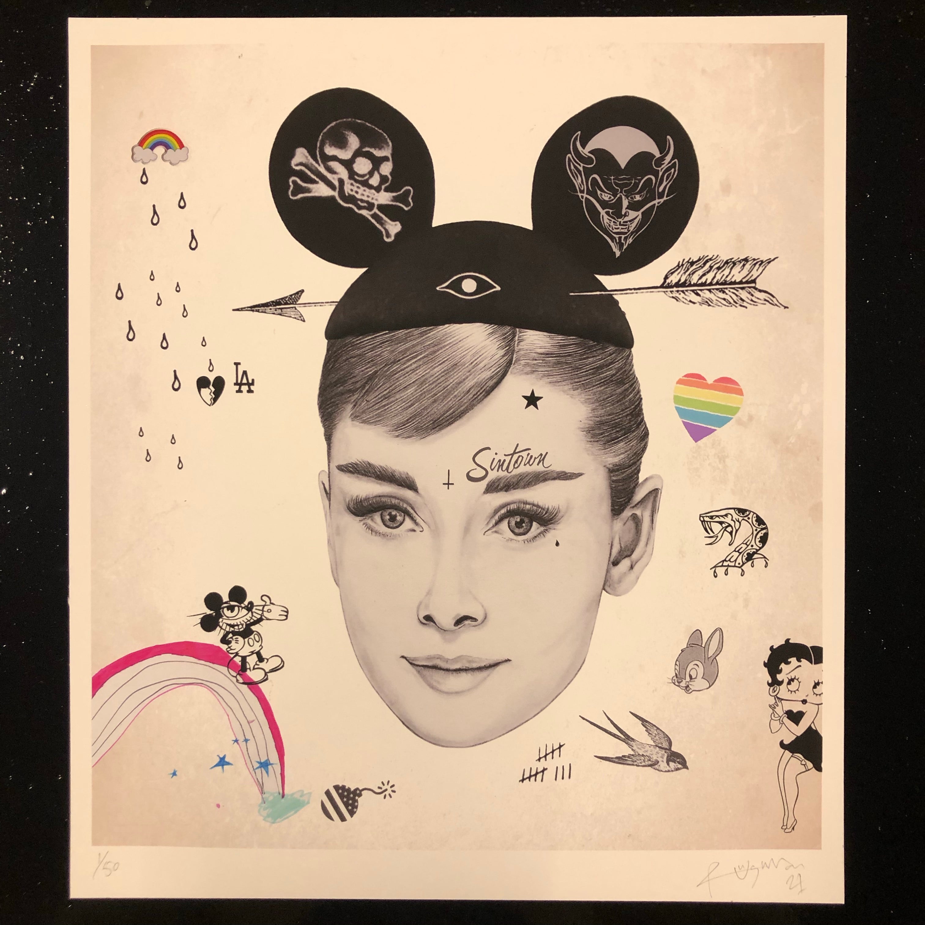 Audrey Mickey Collage