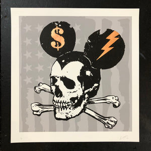 Bandera negra Misfit Mickey - Hoja de cobre